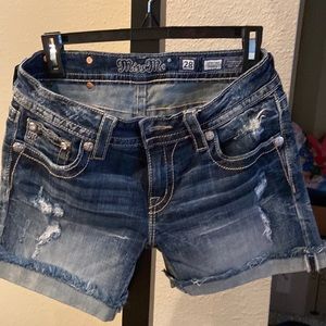 Miss Me jean shorts.  Like new. Only worn once